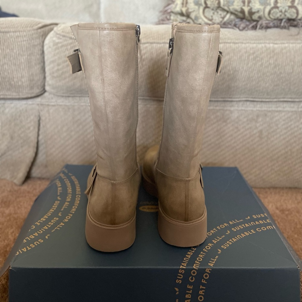 Dr. Scholl's Shoes Women's Mid Shaft Boots Size 10 Toast Taupe BRAND NEW - Picture 3 of 7